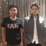 林志穎與經(jīng)紀人李志合影